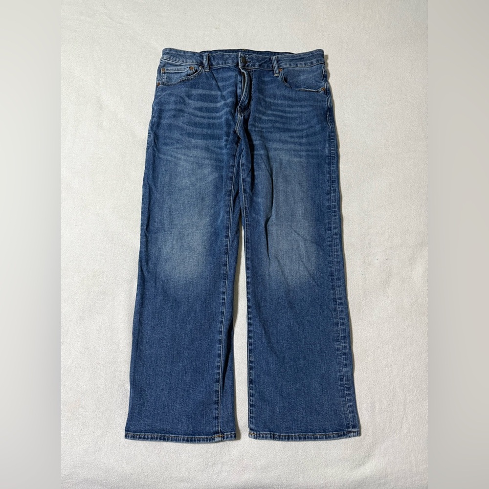 American‎ Eagle Jeans Mens 36x27 Blue Original Bootcut Mid Rise Medium Wash